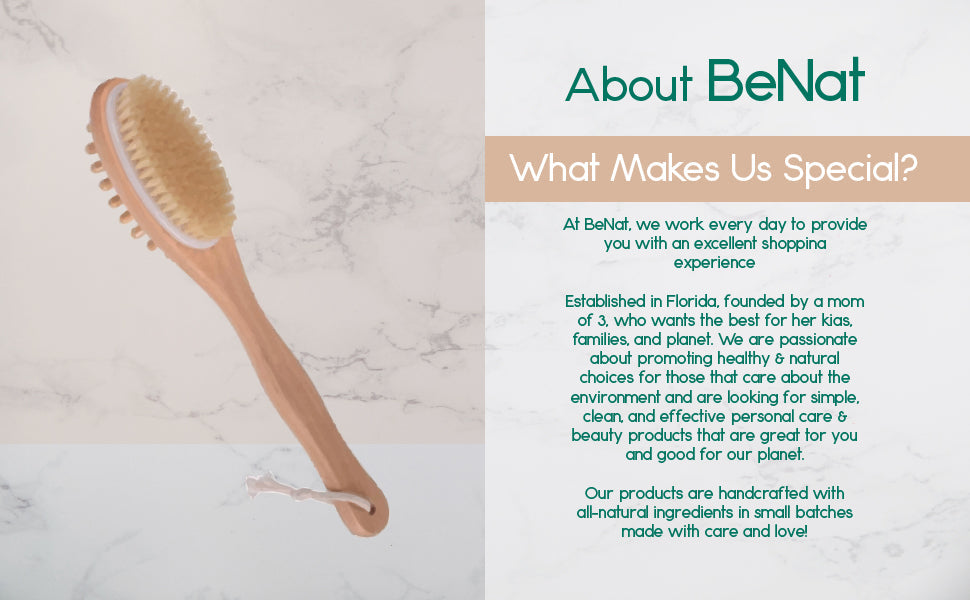 VitaNorth Bath & Body Massage Brush- Exfoliating Shower Scrubber