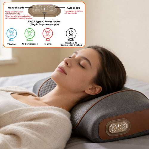VitaNorth 3-in-1 Neck & Shoulder Massager — Heat, Vibration & Air Compression - VitaNorth