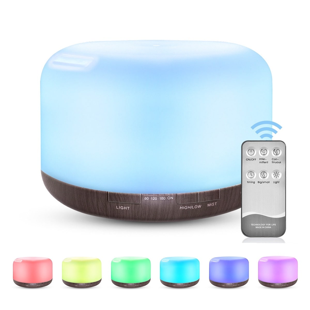 VitaNorth Color Changing Aroma Diffuser- Remote Control & Mood Lighting