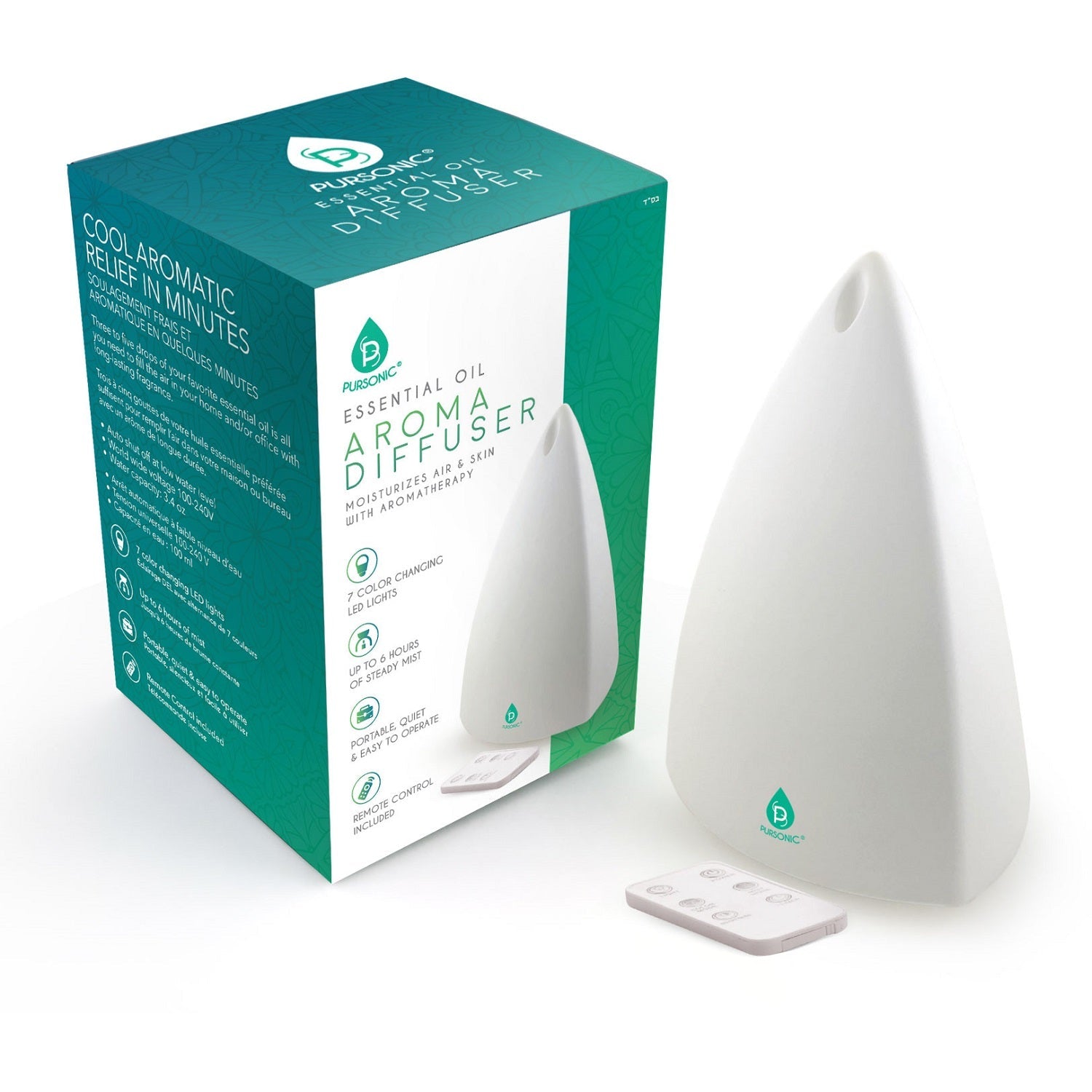 VitaNorth Aroma Essential Oil Diffuser- Ultrasonic Cool Mist Humidifier