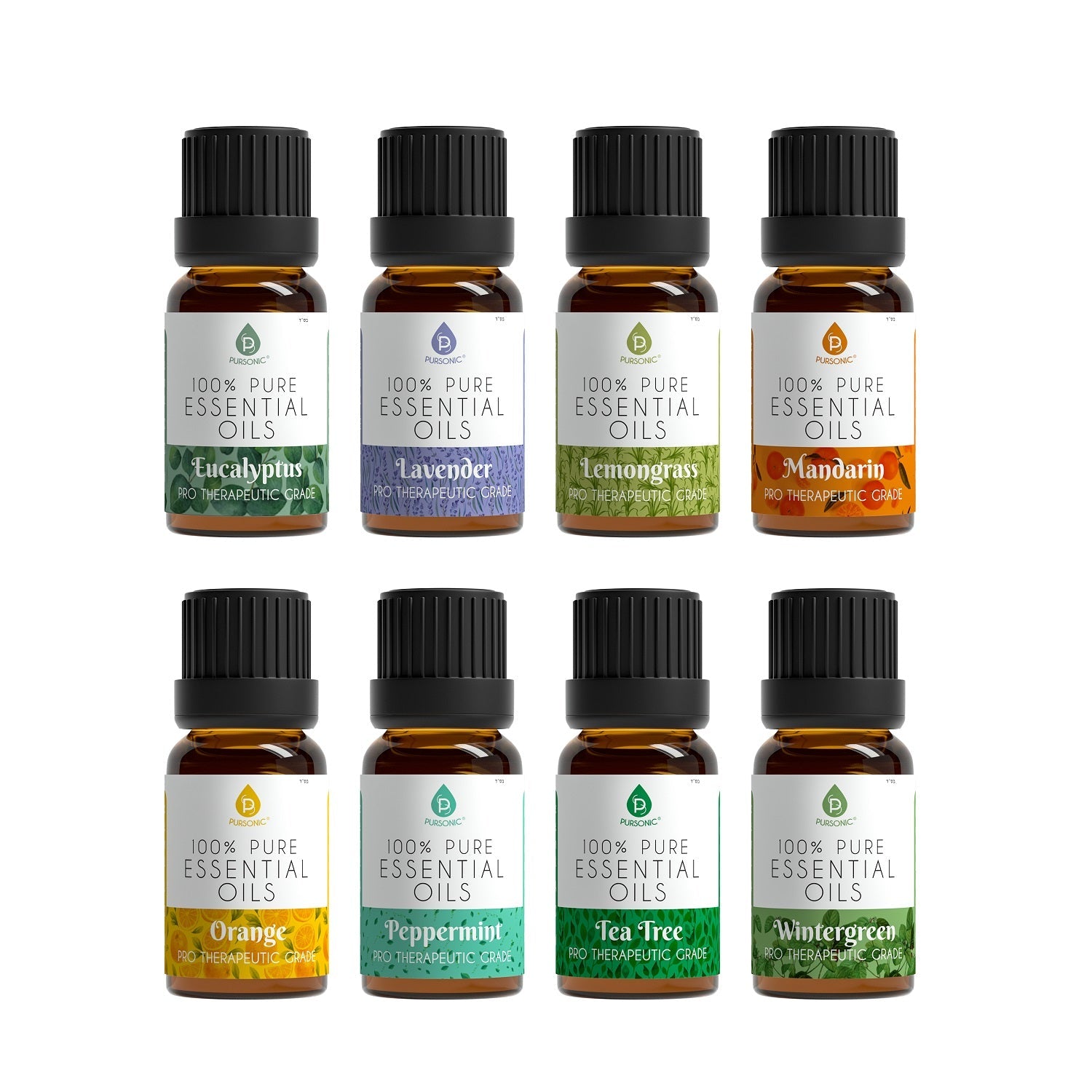 VitaNorth Essential Oils Set - 8 pack of 100% Pure Essential Aromatherapy Oils