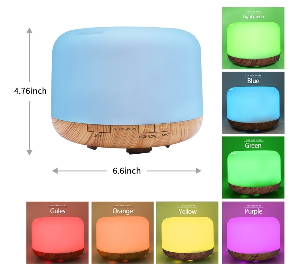 VitaNorth Color Changing Aroma Diffuser- Remote Control & Mood Lighting