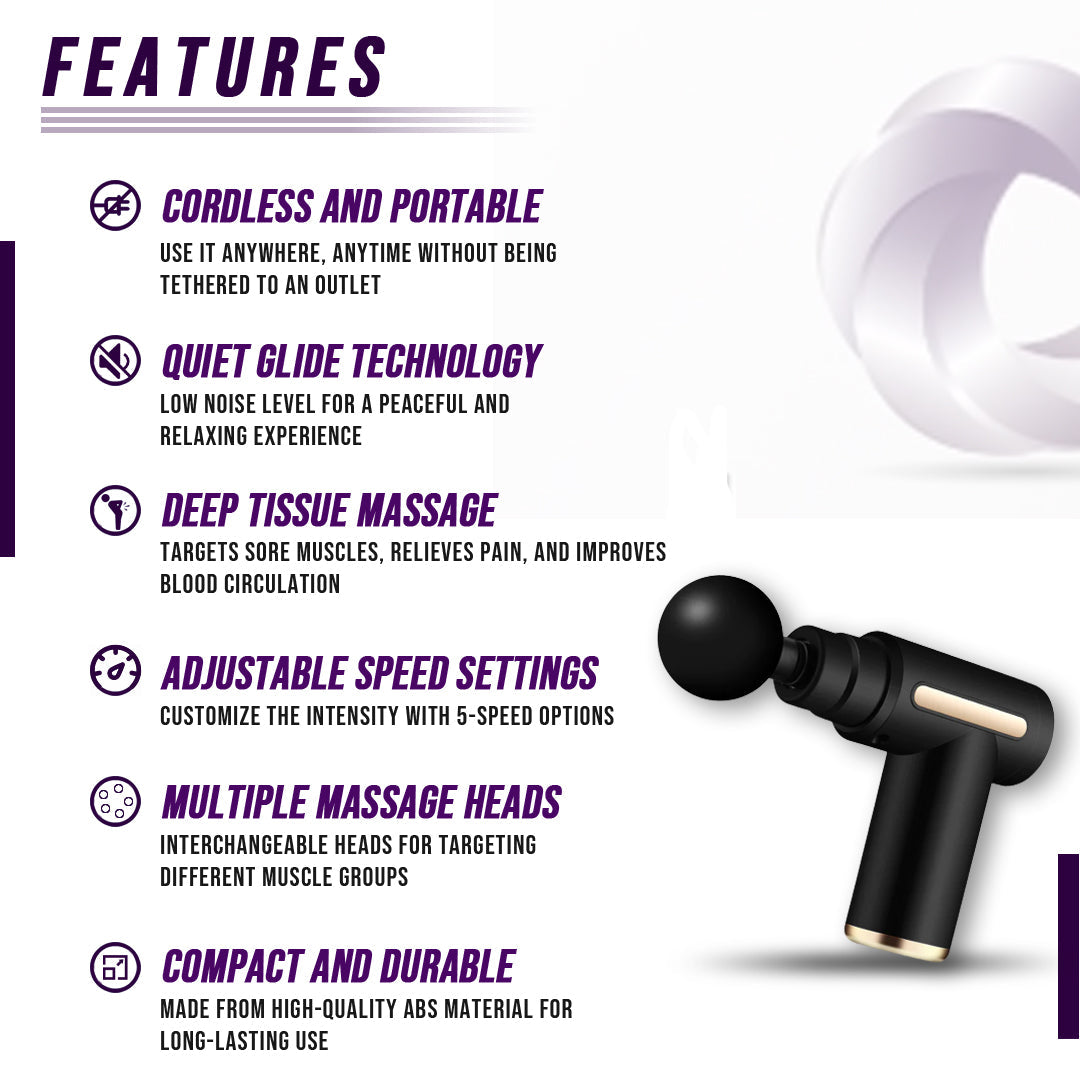 VitaNorth Muscle Massage Gun - Deep Tissue Percussion Recovery Tool