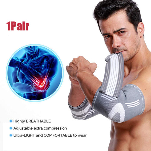 VitaNorth Adjustable Elbow Compression Brace — Tennis & Golfer's Elbow Support - VitaNorth
