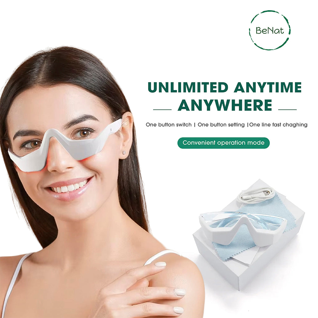 VitaNorth Under-Eye Red Light Therapy Massager-  Skin Rejuvenation and Relaxation