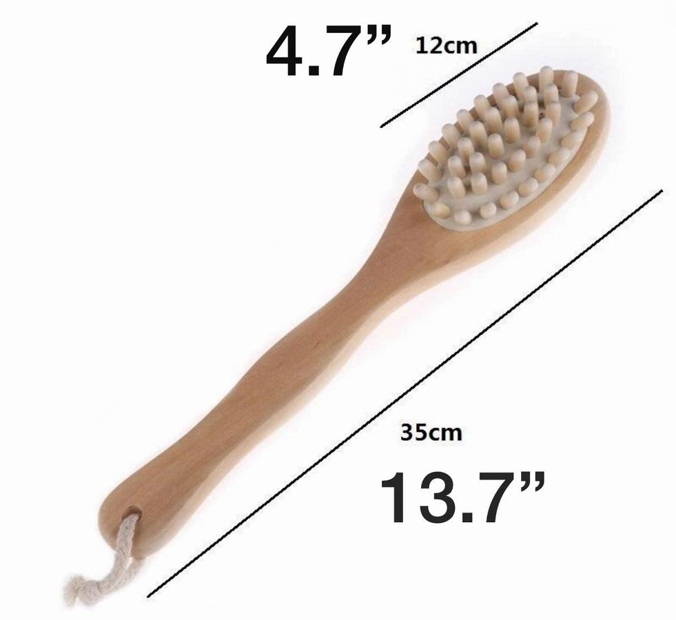 VitaNorth Bath & Body Massage Brush- Exfoliating Shower Scrubber
